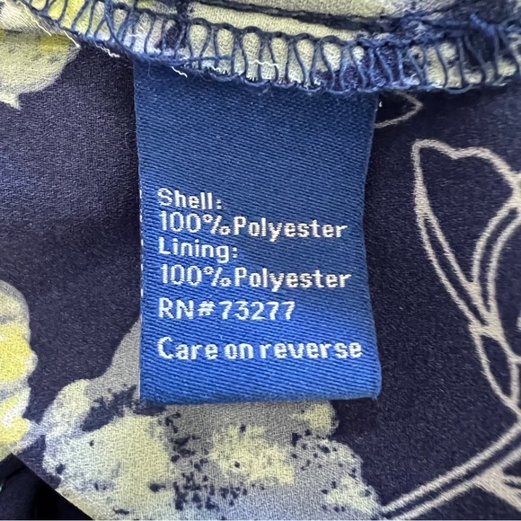 Apt 9 Womens Blue Floral Jumpsuit Size Small - Picture 7 of 7